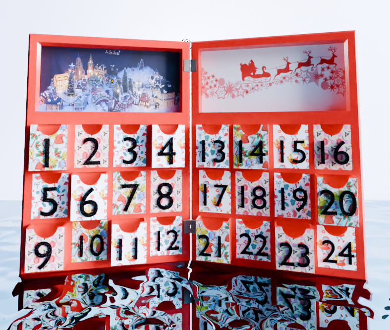 Calendrier de Noel 3D pour ADN'S - vue alternative